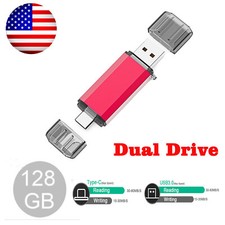 1x 64Gig Flash Drive USB A USB C Memory Stick USB Drive For Samsung Galaxy Phone picture