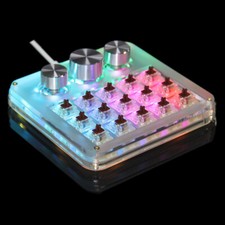 1pc Macro Knob 15Key+3Knob Mechanic Keyboard Hot swap One-handed Kepad 2025 picture