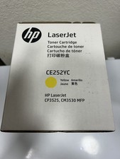 HP CE252YC Yellow Toner Cartridge Genuine For CP3525 CM3530 picture