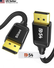Silkland 54Gbps DisplayPort Cable 2.1 [VESA Certified], DP 6.6 Feet, Black  picture