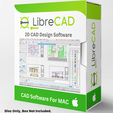 Libre Cad - 2D CAD Computer Aided Design Software Package for MAC on CD-ROM picture