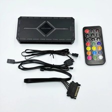9-Port ARGB PWM Fan Hub Controller with Remote, SATA Motherboard Sync picture