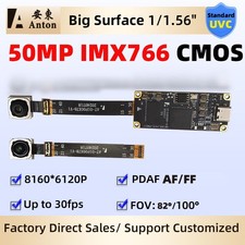 50MP IMX766 USB Camera Module PDAF Auto Focus 82°/100° 30fps 8120*6120 FPC Cable picture