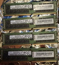 Lot of 4 SAMSUNG 32GB 1x32GB 2RX4 PC4-2666V DDR4 SERVER MEMORY M393A4K40BB2-CTD picture