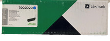 New Genuine Lexmark 70C0D20 Cyan Toner Cartridge Box CX310 CX410 CX510 picture