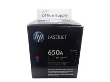 Genuine HP 650A Black CE270A Print Toner Cartridge  DD picture