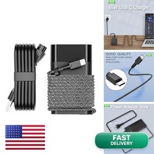 Wzxhu Slim 65W Usb C Laptop Charger Compatible Hp Spectre X360 Envy Chromebook picture
