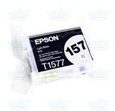 Genuine Epson 157 Light Black Ink Ultrachrome K3 T1577 Stylus Photo R3000 picture