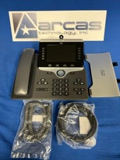 Cisco CP-8845-K9 IP Phone - Tested - Cleaned - New Cords Very Nice - Lot of 5 picture