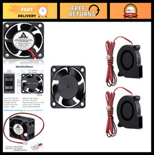 40mm x 20mm 24V Brushless Cooling Fan & 50mm x 15mm 12V DC Blower Fan - Quiet, E picture