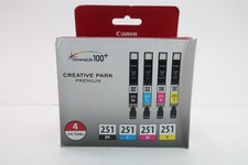 Canon ChromaLife100+ CLI-251 Black Cyan Magenta Yellow Premium Ink Cartridge OEM picture