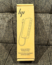 HP Universal Portable USB-C Multiport Hub Black  picture