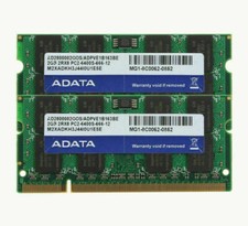 Adata 4 GB 4GB 2X 2GB 2 GB PC2-6400 DDR2-800Mhz 200pin Sodimm Laptop Memory RAM picture