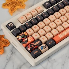 Cute Orange MOA Keycap Set PBT Cartoon Custom Keys for MX Keyboard 60-108 Keys picture