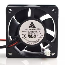 Delta AFB0612H 6025 12V 0.17A 6CM 2-Wire Dual Ball Cooling Fan picture