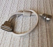Vintage: AMP 3ft SCSI II Cable HD50 Male to HD50 Male Clip/Spring Latch PC picture