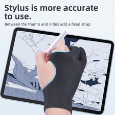 1PC Artist Drawing Glove for Any Graphics Drawing Table 2-finger Anti-Fouling picture