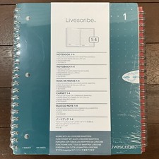 Livescribe 4 Notebooks 8 1/2 x 11 Single Subjects 1-4 Digital Dot Paper NEW picture