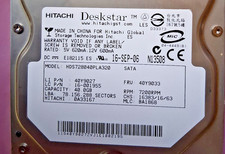 40GB Sata Hitachi Deskstar Hard Drive HDS728040PLA320 40Y9033 Low Hours 6254 picture