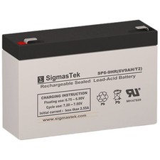 HR9-6 B&B Battery (6V 9AH) - Maintenance-free Rechargeable SLA Battery picture