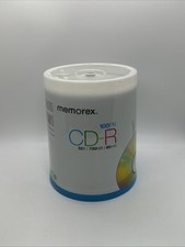 Memorex CD-R 100 Pack 52X 700mb 80Min Digital Media New Factory Sealed picture