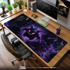 Gengar Shadow Realm Mouse Pad, Pokémon Gamer Desk Mat Accessories picture