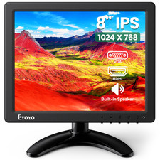 Eyoyo Small Security Monitor for Camera Mini PC 8 inch 1024x768 4:3 HDMI/VGA/AV picture
