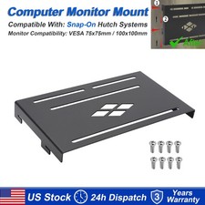 Snap-On Hutch Monitor Moun Adjustable VESA 75/100 Bracket for Multi-Screen Setup picture