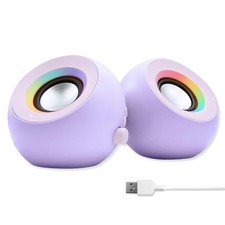 X9 Performance Purple Computer Speakers for Desktop PC with RGB Lighting, Blu... picture