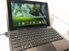 Asus Eee Pad Transformer TF101 with mobile dock ROOCASE cover used PLEASE READ picture