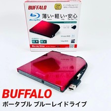 Buffalo Portable Blu-ray Drive BRXL-PT6U2V-RD 14.4mm Slim Used [Age 13+] picture