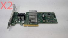 LOT OF 2 46C9115 H3-25499-03 IBM SAS9340-8I SERVERAID 12GB 8-PORT CONTROLLER LSI picture