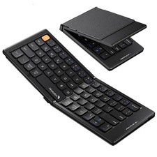 ProtoArc XK04 Foldable Compact Keyboard for Phone and Tablet, Black picture