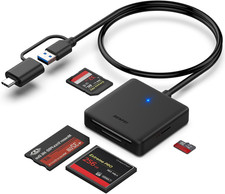 Memory Card Reader  4In1 USB 3.0 and USB-C to SD Micro SD MS CF Card Reader picture