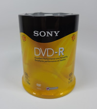 SONY DVD-R 4.7GB 100 Pack 120min 1-16X Optical Media Storage - NEW SEALED picture