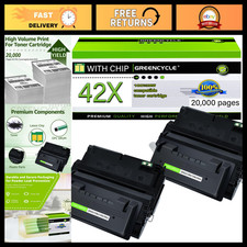42X Black Toner Cartridge Compatible for HP 4250 4350 - High Yield 2 Pack picture
