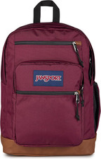 JanSport Cool Backpack Cherry Lacquer 15in Laptop Sleeve 2 Compartment Book Bag picture