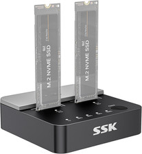 M.2 SSD Cloner Nvme Duplicator Dual Bay Dock Nvme Enclosure Reader | for M picture
