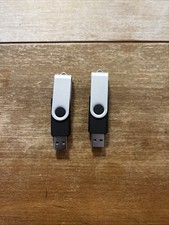 2‑Pack 32GB USB Flash Drives Thumb Drives – Black & Gray Portable Memory Sticks  picture