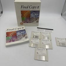 Final Copy II Amiga Complete Box Tested v1.3 & v2.0 System Disks SoftWood picture