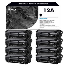 8PK Q2612A Toner Cartridge Compatible for HP 12A LaserJet M1319MFP M1005MFP picture