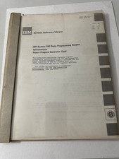 IBM SYSTEMS REFERENCE LIBRARY Orig 360 Basic Prog Supp Specs USER’S  GUIDE- 1966 picture