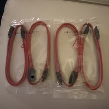 ASUS OEM SATA Data Cable Lot of 2 New Sealed Red 14-000107071 Motherboard picture