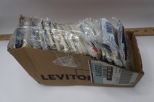 (25-Pk)Leviton Telephone/Cable Wallplate Midway Size Ivory 1-Gang .406-Inch Hole picture