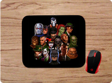 BATMAN COMIC BOOK VILLAINS COLLAGE CUSTOM NON-SLIP MOUSE PAD HOME OFFICE GIFT picture