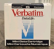 5 Pack Sealed Verbatim DataLife DC2120 QIC Format Mini Data Cartridge 87982 picture