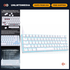 60% Gaming Mechanical Keyboard, Ultra Compact 68 Keys, Red Switches, Anti-Ghosti picture
