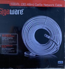Gigaware 100-Ft (30.48m) Cat5E Network Cable 278-834——-17 picture