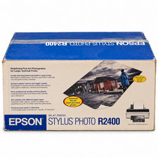 Epson Stylus Photo R2400 Wide Format Photo Inkjet Printer Tested Working w/ Box picture