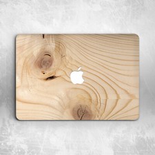 Vintage Retro Beige Wood print Hard plastic Cover Case For Macbook Pro Air picture